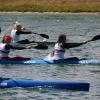 Allein und gemeinsam stark: Monika Plesa (rechts) und Fabienne Höfling vom DRC Neuburg holten in Hof im K2 Silber. 	