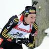 Biathlet Stephan Sechster beim Weltcup in Antholz