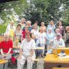 Im Kindergarten in Bellenberg fand das Gartenfest für die Rotkreuz-Seniorengruppe statt.   