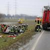 Ein schwerer Unfall ist am Sonntagvormittag auf der Umgehungsstraße bei Gundremmingen passiert. 