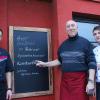 Bald kann der „Augschburger“ zu Herrn Ranzmayr zum Essen gehen: Silvano Tuiach eröffnet mit Marius Dollinger (rechts) und Mario Kahnt (links) ein Restaurant in Stadtbergen.