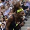 Serena Williams schreit ihre Freude über ihren vierten Titel bei den US Open heraus. Foto: John G. Mabanglo dpa