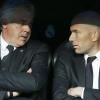 Ein Bild aus gemeinsamen Tagen: Carlo Ancelotti, damals Chef-Coach bei Real Madrid, und sein Co-Trainer Zinedine Zidane.