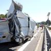 Ein Lastwagen ist am Mittwoch auf der A7 bei Kempten in ein Stauende gerast. Vier Menschen wurden verletzt. 