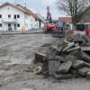 Die Straßenbauarbeiten in der Stockheimer Ortsmitte werden noch einige Zeit in Anspruch nehmen.