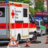 Polizei, Feuerwehr und Rettungsdienst waren in Thannhausen im Einsatz. 	