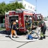 Bei einem Brand im Juni 2021 rückt die Oberottmarshauser Feuerwehr nach Kleinaitingen aus. 