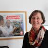 Annemarie Möhring von der Migrationsberatung der Caritas geht in Ruhestand. Das Poster vom Gutmenschen an der Wand in ihrem Büro ist nicht ganz zufällig. 	