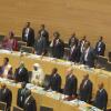 Zu Beginn des AU-Gipfels erhoben sich die Delegierten zum Gedenken an Nelson Mandela von ihren Plätzen.