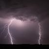 Während der Gewitter am Dienstag gab es in der Region Augsburg mehr als 100 Blitze und einige Einschläge. 