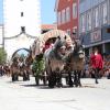 Perfektes Sommerwetter beim großen Frundsberg-Festumzug.