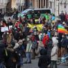 Am Samstag demonstrierten Kritiker der Corona-Politik auf dem Ulrichsplatz in Augsburg.