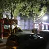 In einem Mehrfamilienhaus in der Sanderstraße im Augsburger Textilviertel war in einem Keller Feuer ausgebrochen.