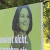 Vandalismus an Wahlplakaten ist auch vor der Bundestagswahl 2021 an der Tagesordnung. In Babenhausen wurden Plakate der Grünen beschädigt.