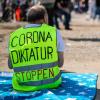 Symbolfoto: Gegner der Coronamaßnahmen demonstrierten in Weißenhorn.