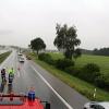 Auf der A7 bei Illertissen ereigneten sich am Dienstag zwei Unfälle auf regennasser Fahrbahn