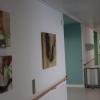 Kunst im Krankenhaus: Bis Ende Juni zeigt die Gruppe „Quartett“ aus Augsburg rund 80 Kunstwerke in dem Neubau. Am Dienstag wurde die Ausstellung offiziell eröffnet und die ersten Besucher bestaunten die verschiedenen Gemälde, Grafiken, Fotografien und Objekte. 	