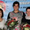 Schriftführerin Petra Birgmeier, Sponsoring- und Marketing-Leiterin Vera Schneider und Vereinskassier Christine Meier (von links) bekamen Blumen als Dankeschön für ihre Arbeit. 
