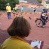 Jedes Jahr veranstalten Helfer des Motorsportclubs Mering das ADAC-Fahrradturnier an den Grundschulen. 	
