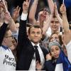 Im Stile eines amerikanischen Wahlkämpfers: Emmanuel Macron in Paris. 
