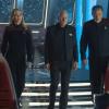 Jeri Ryan als Seven (l-r), Patrick Stewart als Picard und Jonathan Frakes als Riker in einer Episode aus «Star Trek Picard».