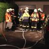 Etwa 50 Feuerwehrleute waren bei dem Brand in Jettingen im Einsatz. 

