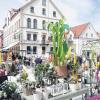Blumenmeer in der Bahnhofstraße: Am 17. April findet in Thannhausen ein Schau- und Einkaufstag statt. 