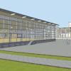 So sehen die Entwürfe für die neuen Produktionshallen der Firma Fitz Interior in Mertingen aus. Das Gebäude hat die Form eines Hufeisens. 