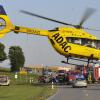 Mit Hubschraubern wurden die schwer verletzten Frauen am Mittwochabend nach dem Unfall bei Issing ins Unfallklinikum Murnau geflogen.