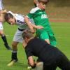 Tom Müller (im grünen Trikot) hat in sieben Vorbereitungsspielen zwölf Tore erzielt. 	