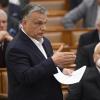 Der ungarische Ministerpräsident Viktor Orban spricht im Parlament in Budapest.