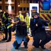 Polizisten, Feuerwehrleute und Sanitäter haben sich in München auf den Ernstfall vorbereitet.