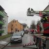 Bei einem Brand in der Eberlestraße wurden zwei Menschen verletzt.