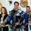 Der SV Bleichen startete mit einem Sieg in die Luftgewehr-Bezirksliga. Das Team bilden (von links) Isabel Birle, Sebastian Kober, Tobias Stumpf und Philipp Kober. 