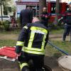 Katastrophenschutzübung bei der Freiwilligen Feuerwehr Pfersee.