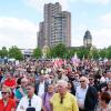 Mehrere Tausend Teilnehmer gingen in Mannheim gegen eine Demonstration der AfD auf die Straße.