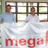 Simon Leser, Martin Jäger und Bürgermeister Michael Higl (von links) stellten im Meitinger Rathaus das Programm für die Gewerbeschau Mega 2024 vor.