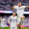 Real Madrids Brahim Diaz jubelt nach dem Führungstreffer seiner Mannschaft.