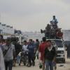 Palästinenser fliehen aus Rafah während einer israelischen Boden- und Luftoffensive.