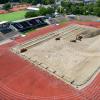 Aktuell wird im Donaustadion fleißig gearbeitet: Der Einbau der Rasenheizung muss bis spätestens Anfang August abgeschlossen sein. 