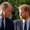 William und Harry beim Begräbnis für die verstorbene Königin Elizabeth II. vor Schloss Windsor.