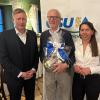 Besondere Ehrung für Peter Jäger (Mitte), der seit 40 Jahren Mitglied in der CSU ist. Neusäß Bürgermeister Richard Greiner und Steppachs Vorsitzende Karin Zimmermann gratulierten.