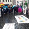 
Einen Klimastreik organisierte die Augsburger Ortsgruppe von "Fridays for Future" am Freitag auf dem Rathausplatz.