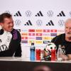 Bundestrainer Julian Nagelsmann (l.) und Sportdirektor Rudi Völler können sich auf mit Real Madrid freuen.