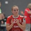 Sina Bosch und die Haunstetter Handballerinnen sind auf Erfolgskurs. Nun besiegten sie auch den Tabellenführer Erlangen mit 33:24. 