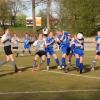 Nur einen Punkt trotz Feldüberlegenheit gab es für die Nördlinger Fußballerinnen (in Blau) gegen den FC Gerolsbach.