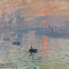 Dieses Werk gab einer ganzen Stilrichtung ihren Namen: "Impression. Sonnenaufgang" von Claude Monet. Jetzt zu sehen im Musée d'Orsay.