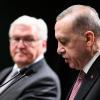 Auf der Suche nach Gemeinsamkeiten: Bundespräsident Frank-Walter Steinmeier und sein türkischer Amtskollege Recep Tayyip Erdogan bei der Pressekonferenz am Mittwoch. 