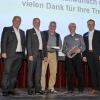 Bei der Vertreterversammlung VR-Bank Landsberg-Ammersee wurden langjährige Mitglieder ausgezeichnet. Das Foto zeigt (von links) Stefan Jörg (Vorstandsvorsitzender), Johann Forster (Aufsichtsratvorsitzender), Peter de Marco, Wilhelm Böracker und Martin Egger (Vorstandsmitglied). 