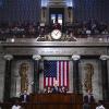 Joe Biden, Präsident der USA, hält die Rede zur Lage der Nation vor einer gemeinsamen Sitzung des Kongresses im Kapitol.  